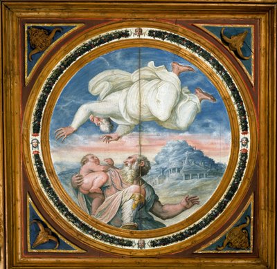 Gott segnet Abraham mit einem Sohn, Camera di Abramo (Nuziale) von Giorgio Vasari